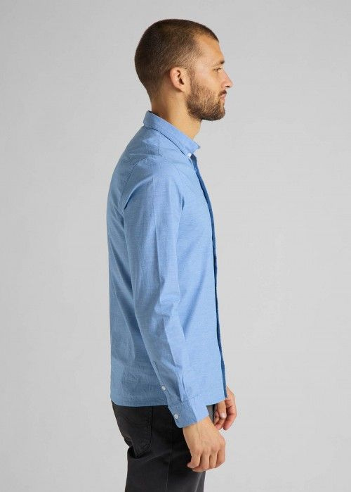LEE SLIM BUTTON DOWN MĘSKA KOSZULA STERLING BLUE L66XRTNZ 112116820
