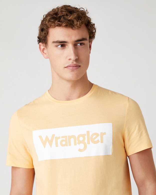 MĘSKI T-SHIRT WRANGLER SS LOGO TEE LOVELY MANGO W742FKA11 112131083