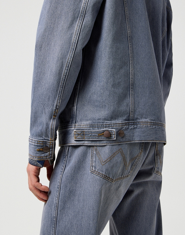 MESKA KURTKA JEANSOWA WRANGLER ANTI FIT JACKET LIGHT ICE 112371446