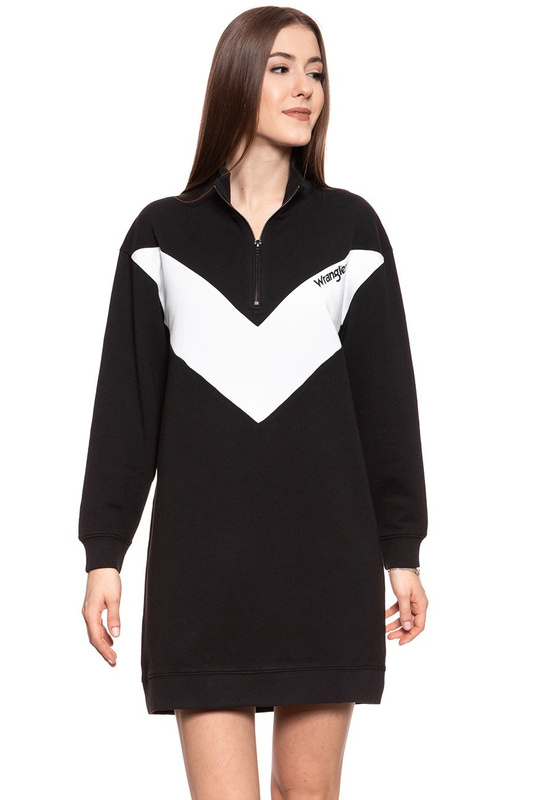 DAMSKA SUKIENKA WRANGLER SWEAT DRESS BLACK W9N3HQ100 112132439