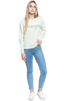 BLUZA DAMSKA WRANGLER REGULAR SWEAT ALMOST AQUA W6N2HAG11 112130788