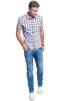 KOSZULA MĘSKA WRANGLER SS 1PKT BDOWN SHIRT WHITE W5J11O989 112130158
