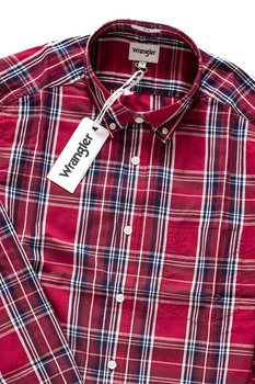 KOSZULA WRANGLER LS 1PKT BUTTON DOWN SCARLET RED W5883TPUU 112129657