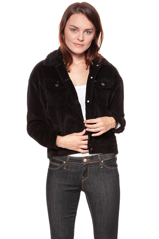 DAMSKA KURTKA PRZEJŚCIOWA WRANGLER 80´S WESTERN JACKET BLACK W422UP100 112128808