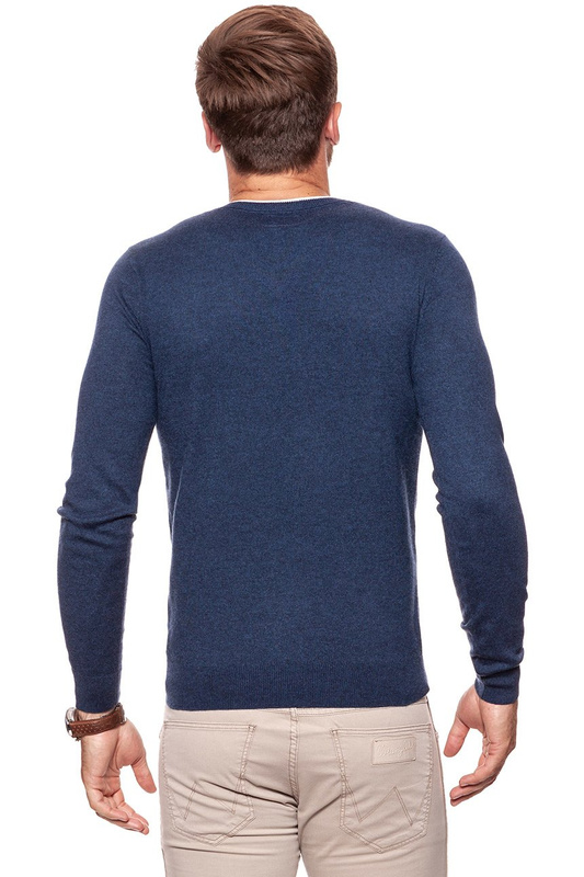 WRANGLER V NECK KNIT NAVY W86222P35 112132321