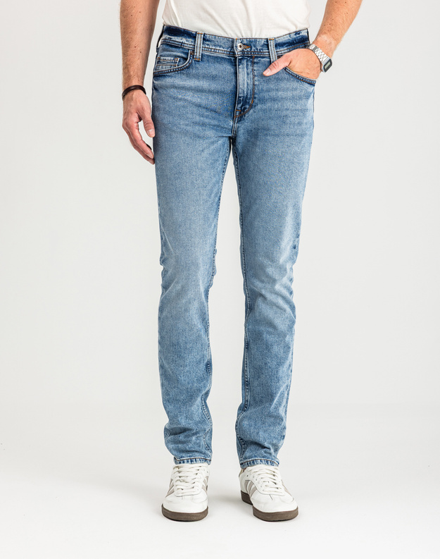 MUSTANG VEGAS SLIM MĘSKIE SPODNIE JEANSOWE JEANSY DŻINSY DENIM BLUE 1015043 5000 202