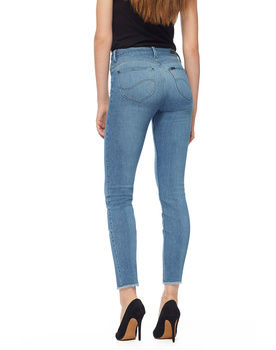 SPODNIE DAMSKIE LEE ELLY CROPPED RAW HEM BODY OPTIX SUNDOWN BLEACH L32RQYYC 112107695