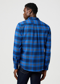 MESKA KOSZULA WRANGLER 1 PKT INDIGO SHIRT ICY INDIGO 112371524