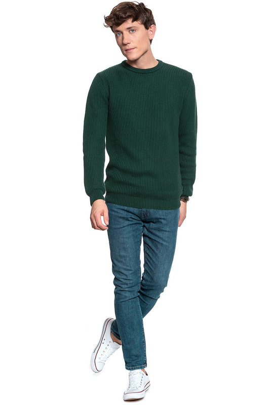 MĘSKI SWETER WRANGLER STRUCTURAL CREW PINE W8B1PNG01 112132381