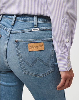 DAMSKIE SPODNIE WRANGLER STRAIGHT INDIGO VALLEY 112371169