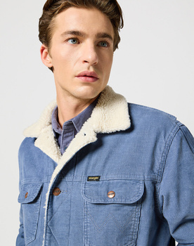WRANGLER MĘSKA KURTKA JENSOWA 124MJ SHERPA GRISAILLE 112357214 W4MS017443