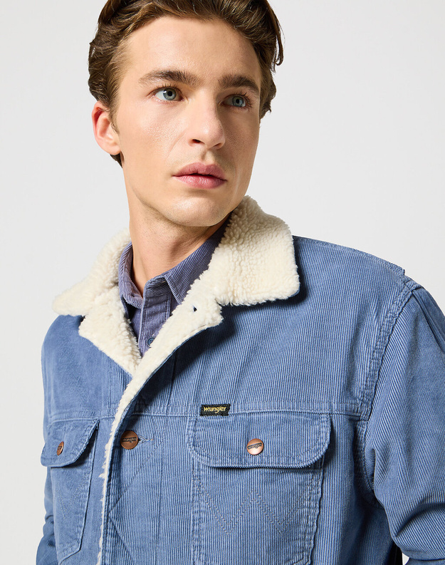 WRANGLER MĘSKA KURTKA JENSOWA 124MJ SHERPA GRISAILLE 112357214 W4MS017443