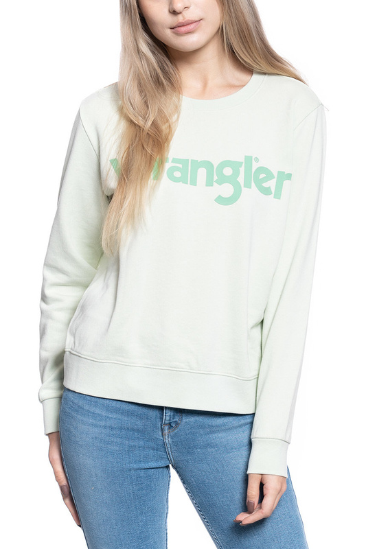 DAMSKA BLUZA WRANGLER REGULAR SWEAT ALMOST AQUA W6N2HAG11 112130788