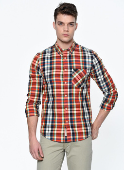 LEE BUTTON DOWN BURNT OCHRE L880DTBH