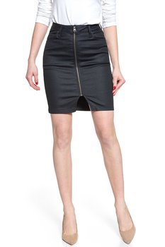 SPÓDNICA JEANSOWA LEE HIGH WAIST ZIP SKIRT COATED LEOLA L38DDPAH 112108142