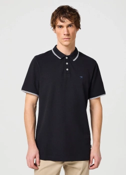 MESKA KOSZULKA POLO WRANGLER POLO SHIRT BLACK 112350404