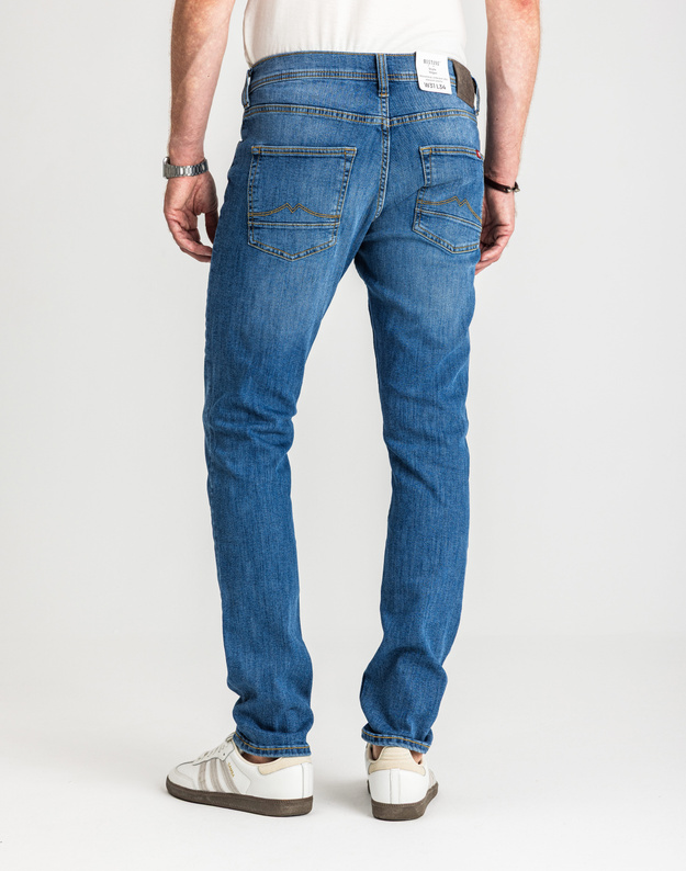 Męskie Spodnie Jeansowe Mustang Style Vegas Denim Blue 1017120 5000 623