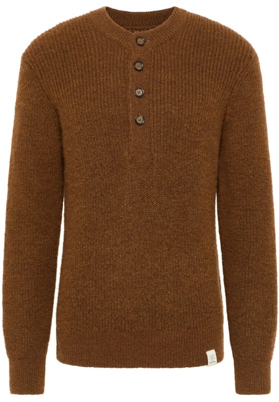 Męski Sweter Mustang Style Emil C Henley Rubber 1014118 3161 