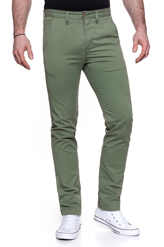 LEE SPODNIE MĘSKIE SLIM CHINO OLIVE GREEN L768FT33