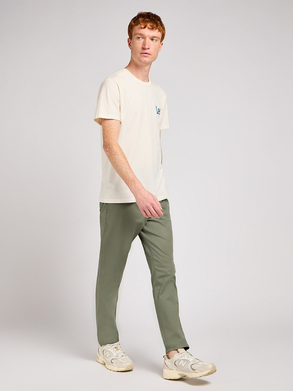 MESKIE SPODNIE LEE SLIM CHINO OLIVE GROVE 112349317