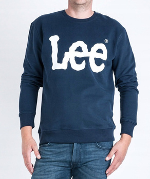 LEE LOGO SWS MĘSKA BLUZA KLASYCZNA NADRUK NIGHT SKY L82UUBSJ 112122213