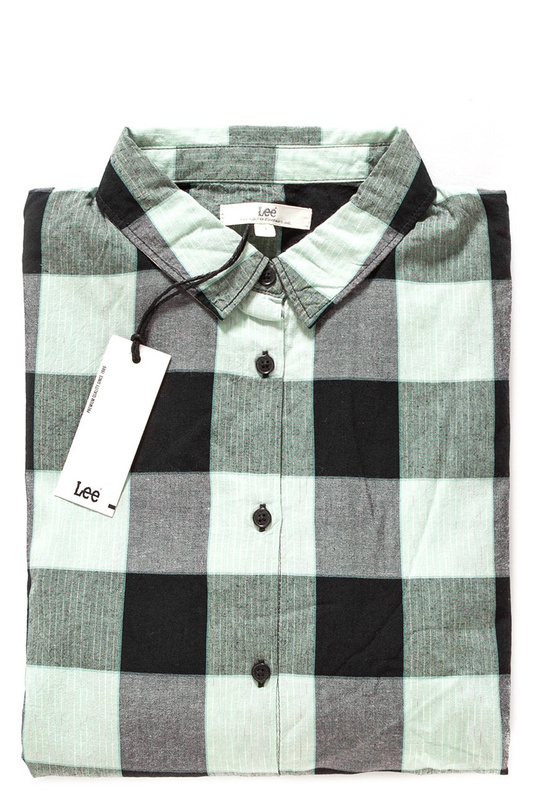 KOSZULA DAMSKA LEE BELL SKOSZULA DAMSKA LEEVE SHIRT PALE MINT L45ZKHER 112110688