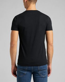 LEE TWIN PACK V NECK MĘSKI T-SHIRT KOSZULKI DWUPAK BLACK L62ECM01 112114538