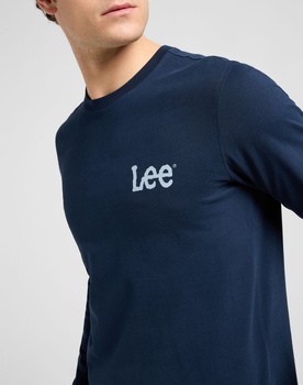 MESKA KOSZULKA LEE LS WOBBLY LEE TEE RIVET NAVY 112372359
