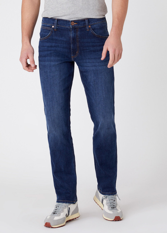 MĘSKIE SPODNIE JEANSOWE WRANGLER GREENSBORO DARK STORM W15QLP36N 112126968