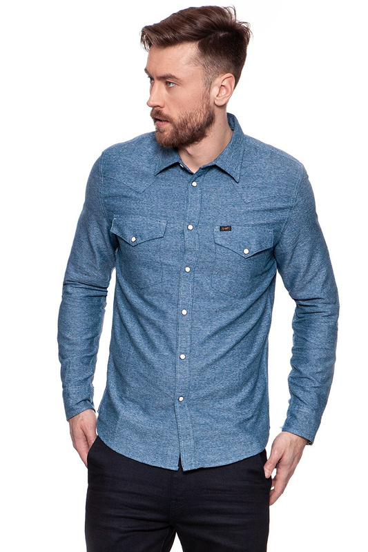 LEE WESTERN SHIRT MEDIEVAL BLUE L643CV13