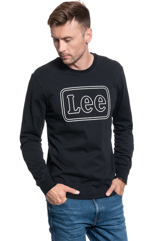 MĘSKA KOSZULKA LONGSLEVE LEE BOX LEE LS BLACK L60FRE01 112113352
