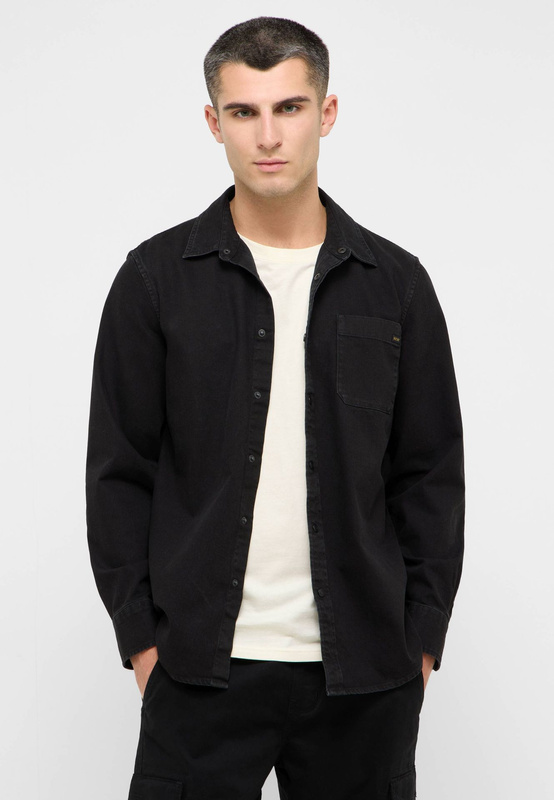 Męska Koszula MUSTANG Iowa Pirate Black 1015913 4088