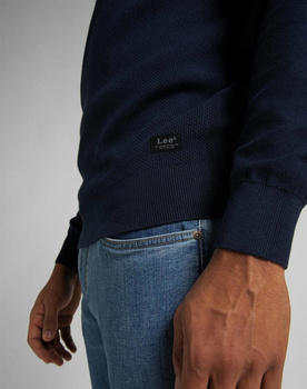 MĘSKI SWETER LEE BASIC CREW KNIT NAVY L83BKH35 112122311
