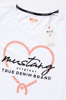 MUSTANG T SHIRT DAMSKI Alina C Print General White 1009835 2045
