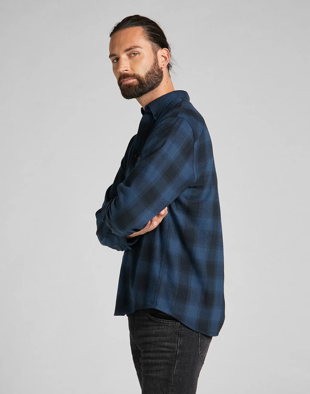 LEE RIVETED SHIRT MĘSKA KOSZULA INSIGINIA BLUE L66IMLSS 112140540