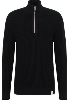 Męski Sweter Mustang Style Emil T Ziptroyer Black 1014440 4142 