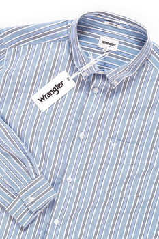 KOSZULA WRANGLER LS 1PKT BUTTON DOWN BLUE W58743N05 112129553