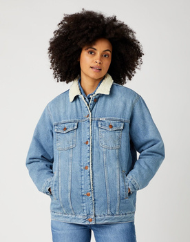 WRANGLER HERITAGE SHERPA JACK DAMSKA KURTKA JEANSOWA SECRET LOVE W460SF35K 112141347