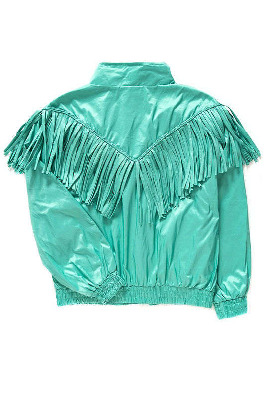 DAMSKA KURTKA PRZEJŚCIOWA WRANGLER WESTERN FRINGE JACKET LATIGO BAY W4N0XMG02 112129157