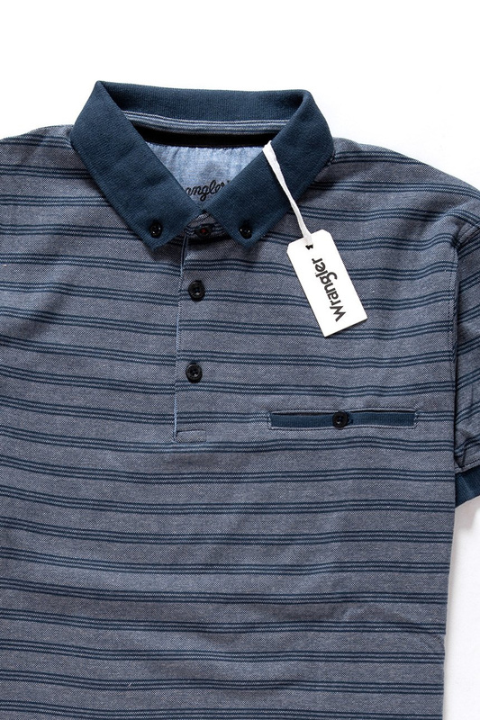 WRANGLER S/S REFINED POLO MOOD INDIGO W7995FJ38