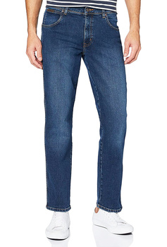 WRANGLER TEXAS MĘSKIE SPODNIE JEANSOWE BLUE BANG W121HN46C 112141131