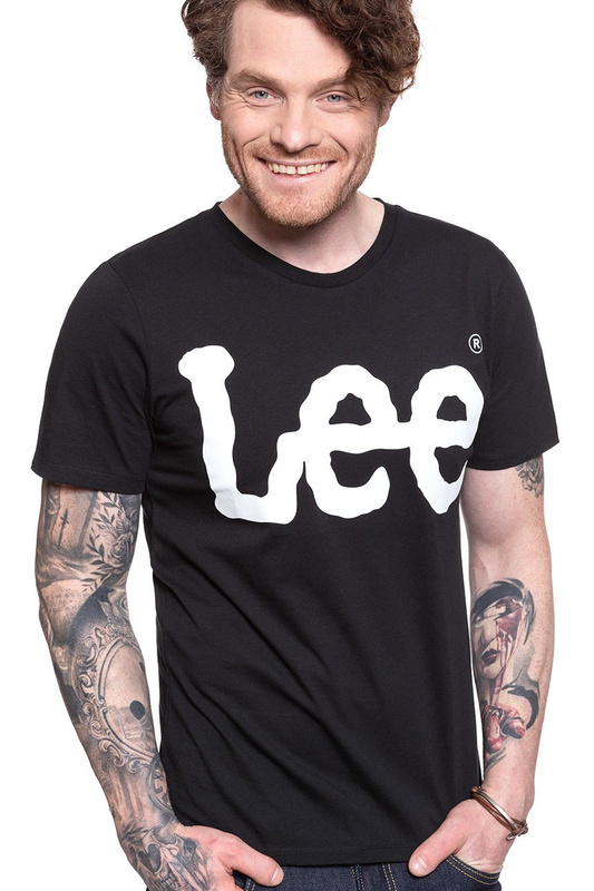 KOSZULKA LEE LOGO TEE BLACK L62AAI01 112114426