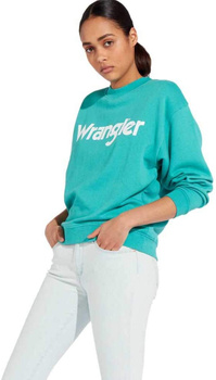 BLUZA DAMSKA 80'S RETRO SWEAT WRANGLER LAGOON W6N0IG42C 112130781