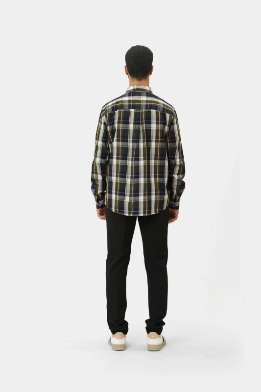 Męska Koszula MUSTANG Chester Green Multi Check 1015624 12644