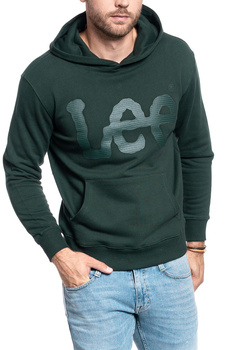 BLUZA LEE HIGH SCREEN HOODY DK BOTTLE GREEN L82CTJBB 112121999