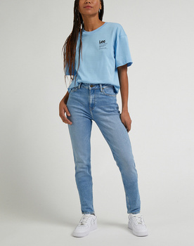 LEE SCARLETT HIGH DAMSKIE SPODNIE JEANSOWE JEANSY DŻINS RUSHING IN LIGHT L626GUB43 112333697