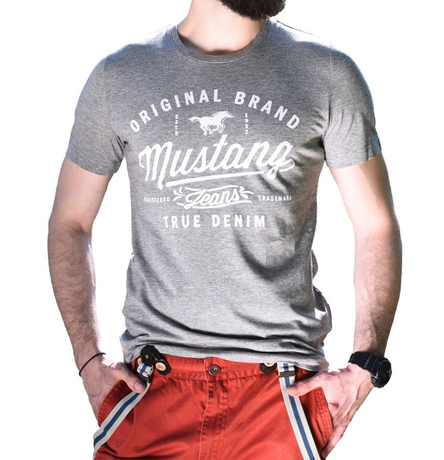 MUSTANG T SHIRT BASIC TEE PRINT 64741664160
