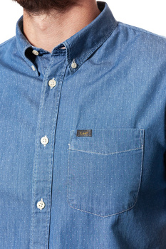 LEE BUTTON DOWN SS MEDIEVAL BLUE TALL L886JO13 112123664