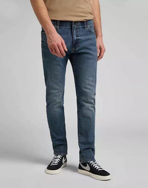 LEE Skinny Fit XM MĘSKIE SPODNIE JEANSOWE BLUE PRODIGY L71XTGAB 112119588