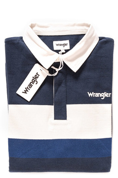 WRANGLER LS RUGBY POLO BLUE DEPTHS W7C22GSJY 112131654